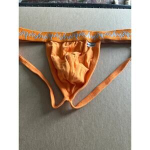 VTG RARE WAXX jockstrap men’s underwear orange XL